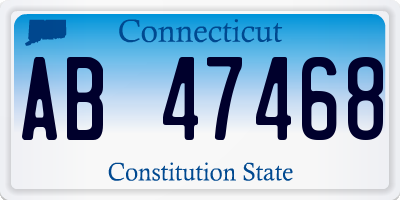 CT license plate AB47468