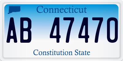 CT license plate AB47470