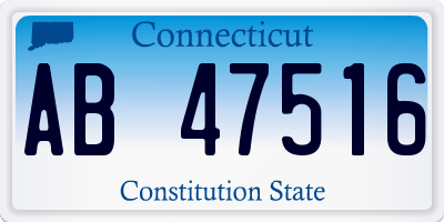 CT license plate AB47516