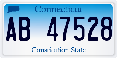 CT license plate AB47528