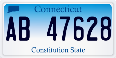 CT license plate AB47628