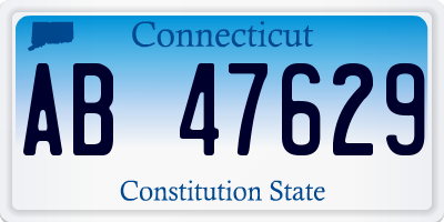 CT license plate AB47629