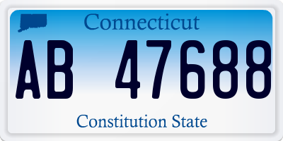 CT license plate AB47688