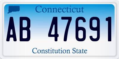 CT license plate AB47691