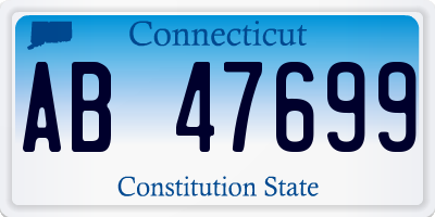 CT license plate AB47699