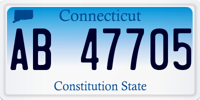 CT license plate AB47705