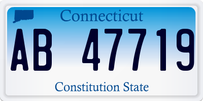 CT license plate AB47719