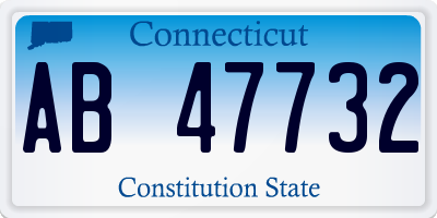 CT license plate AB47732