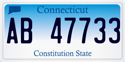 CT license plate AB47733