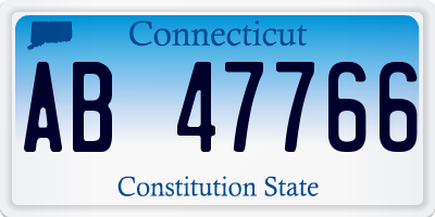 CT license plate AB47766