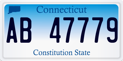 CT license plate AB47779