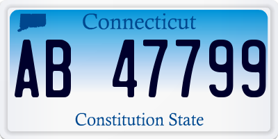 CT license plate AB47799