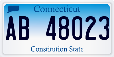 CT license plate AB48023