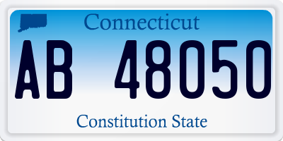 CT license plate AB48050