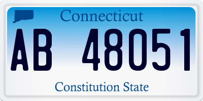 CT license plate AB48051