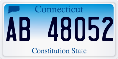CT license plate AB48052