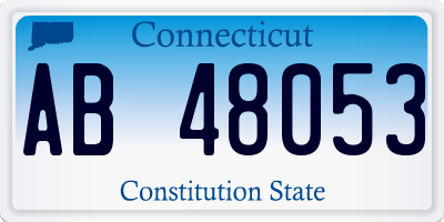 CT license plate AB48053