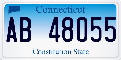 CT license plate AB48055