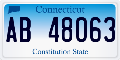 CT license plate AB48063