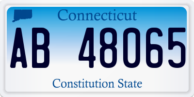 CT license plate AB48065