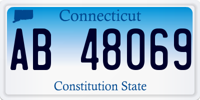 CT license plate AB48069