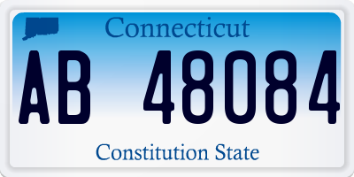 CT license plate AB48084