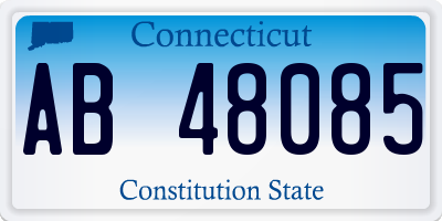 CT license plate AB48085