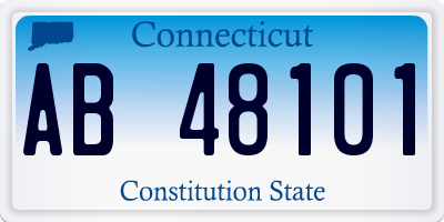 CT license plate AB48101