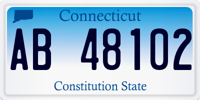 CT license plate AB48102