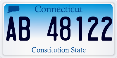 CT license plate AB48122