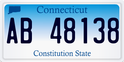 CT license plate AB48138