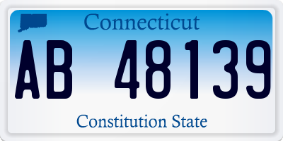 CT license plate AB48139