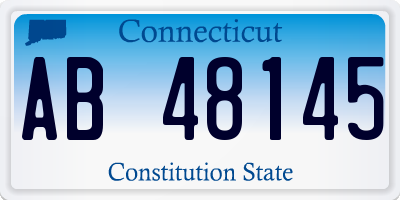 CT license plate AB48145