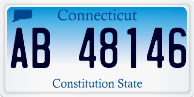 CT license plate AB48146