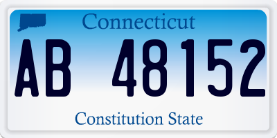 CT license plate AB48152