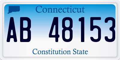 CT license plate AB48153