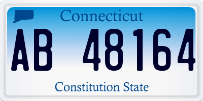 CT license plate AB48164