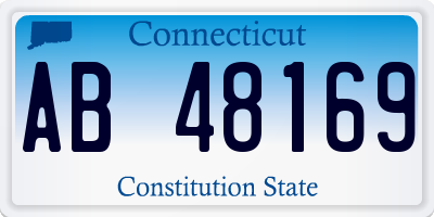 CT license plate AB48169