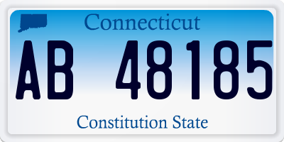 CT license plate AB48185