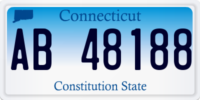 CT license plate AB48188