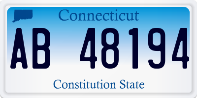 CT license plate AB48194