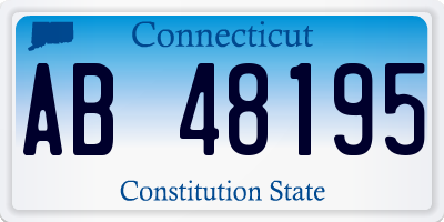 CT license plate AB48195