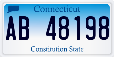 CT license plate AB48198