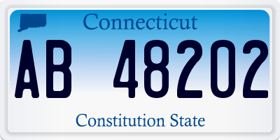 CT license plate AB48202