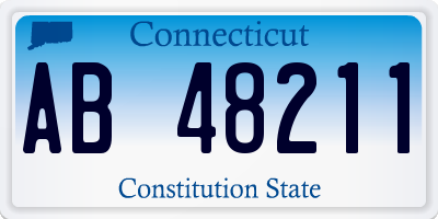 CT license plate AB48211