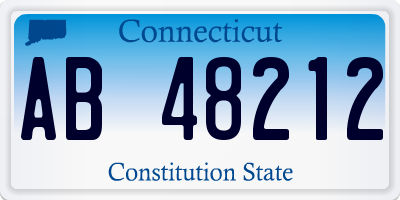 CT license plate AB48212