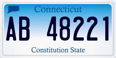 CT license plate AB48221