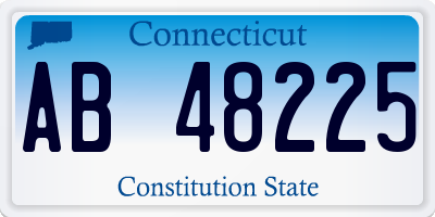 CT license plate AB48225