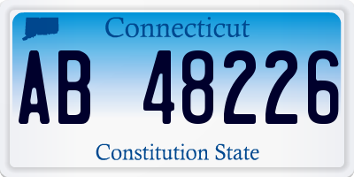 CT license plate AB48226