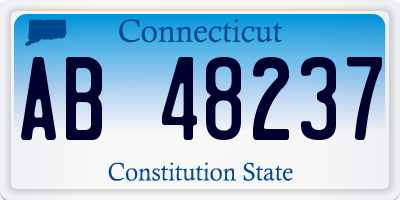 CT license plate AB48237